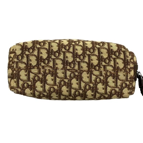 Auth DIOR/ChristianDior Flight Beige Dark Brown Orange Jacquard Leather - Picture 5 of 16